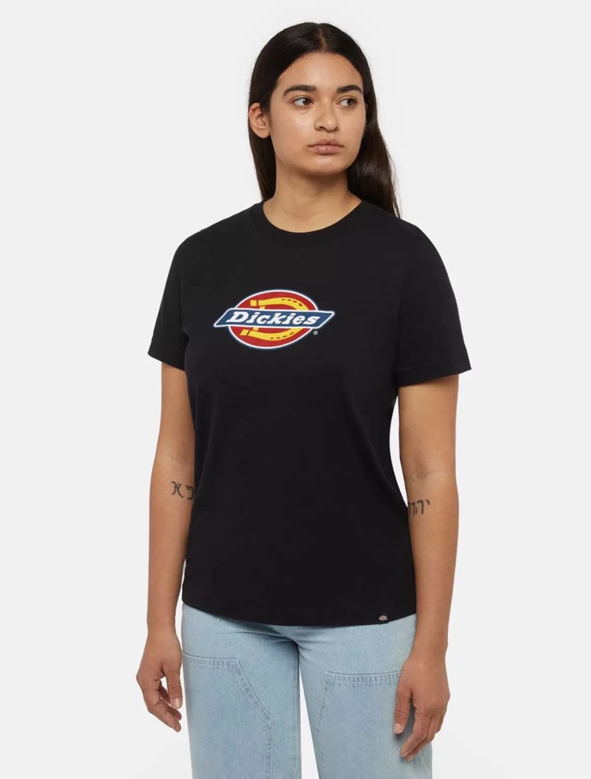 Fashion Tricolour Logo T-Shirt Women Work T-shirts